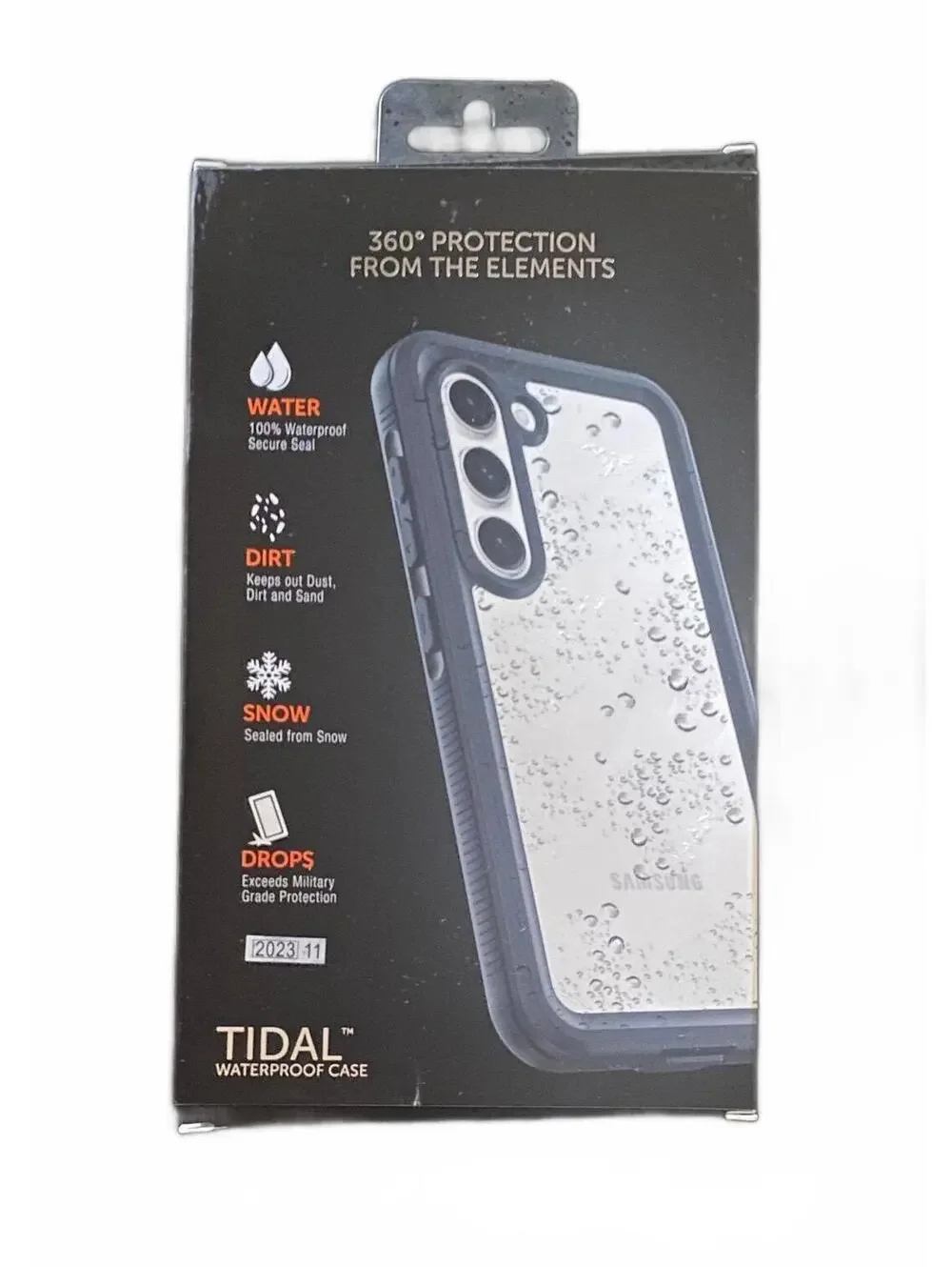 Body Glove Tidal Waterproof Case for Samsung Galaxy S23+ 5G Black/Clear